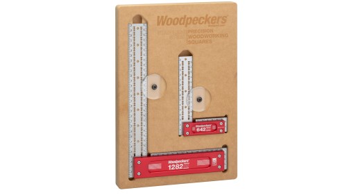 Zestaw kątowników Woodpeckers ze stali nierdzewnej