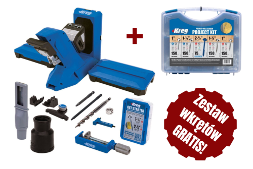 Kreg Pocket-Hole Jig 720PRO w zestawie z wkrętami do otworów kieszeniowych