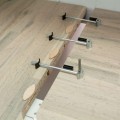 Zestaw do łączenia blatów Trend Zipbolt Slimline z lamelkami z drewna bukowego