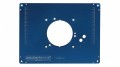 Aluminiowa płyta montażowa ELP1.0-TRI do frezarek Triton, przygotowana pod montaż w stole frezarskim