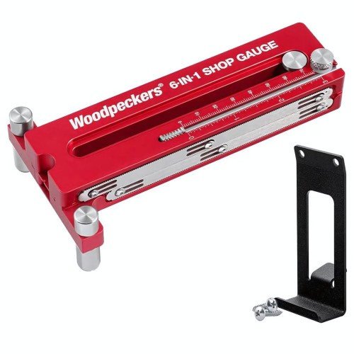 Wielofunkcyjny przyrząd pomiarowy Woodpeckers 6 in 1 Shop Gauge 6N1SHOP-24 do precyzyjnych ustawień i pomiarów