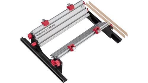 Woodpeckers Spline Jig SPLINE-23 ułatwia wykonywanie nacięć pod listwy wzmacniające połączenia narożne